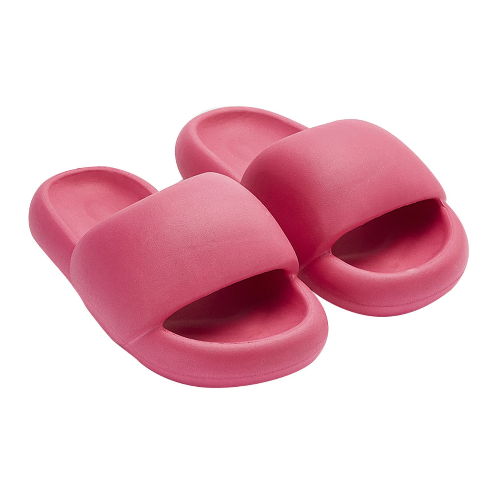 Women's Comfortable Pillow Slides - Soft EVA Cloud Slippers with Thick Sole for Summer, Open Toe Sandals for Indoor & Outdoor Use - Perfect for Bathroom, Beach, and Lounging at Home