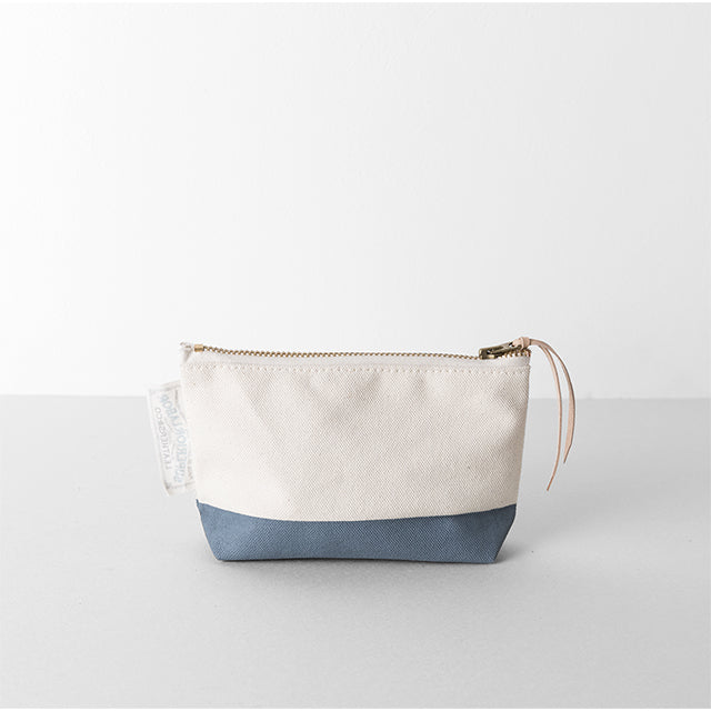 Premium TRAVELER'S COMPANY x The Superior Labor Engineer Pouch - Compact Blue Gray Organizer for Travel, Office & Daily Essentials | Perfect for Tech Gadgets, Stationery & Small Accessories