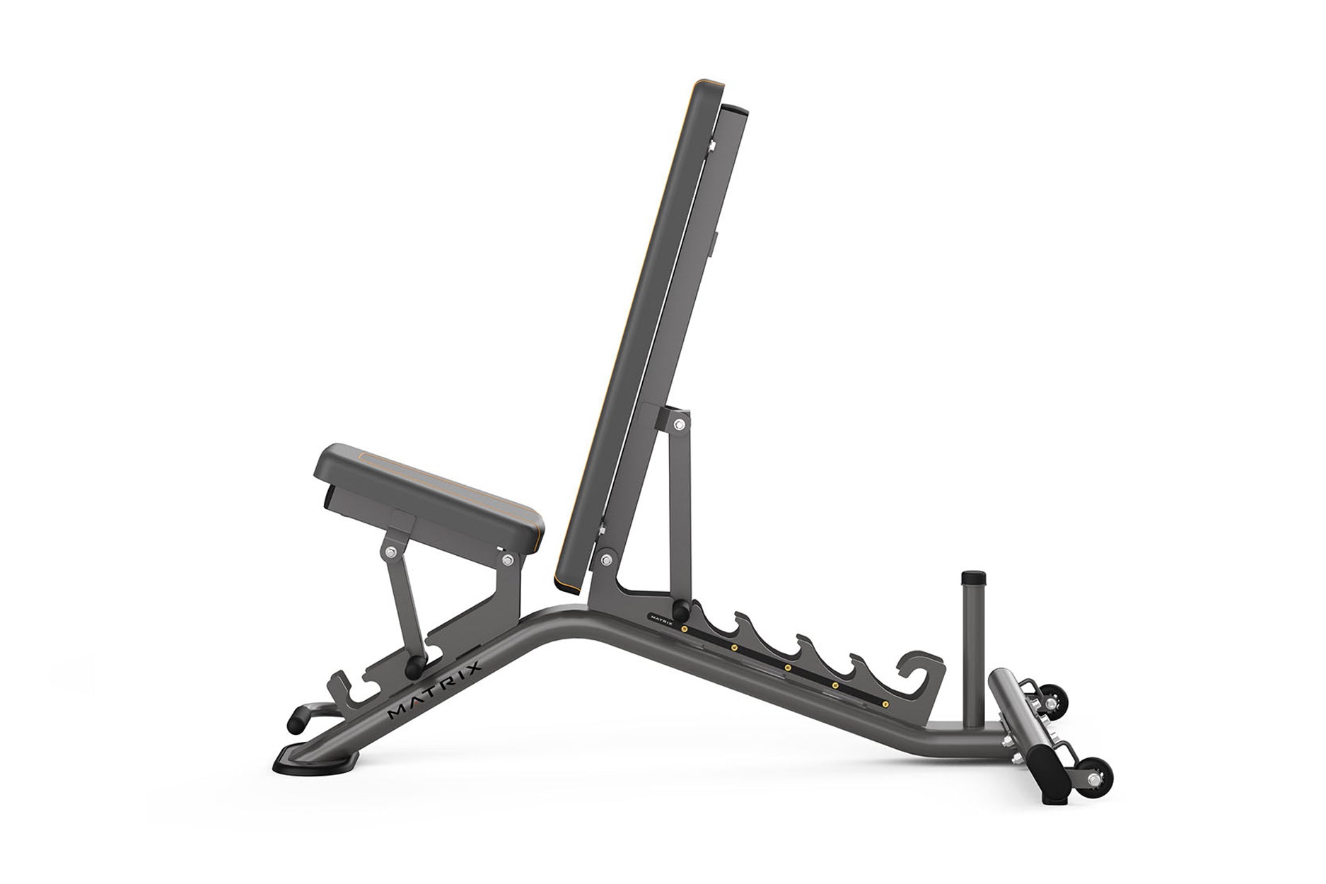 Matrix Multi Adjustable Weight Bench for Home Gym - 12-Position Incline/Decline Workout Bench with Leg Hold-Down - Perfect for Strength Training, Dumbbell Exercises & Full-Body Workouts