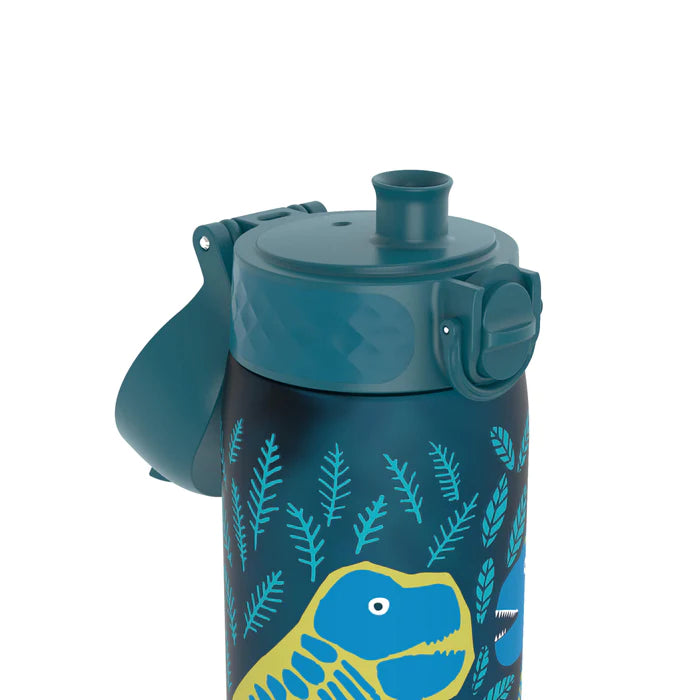 Ion8 Slim 500ml Leak Proof Water Bottle with Dinosaur Design - Perfect for School, Gym, Hiking & Outdoor Activities