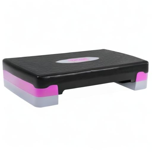 Tone Fitness Compact Aerobic Step Platform - Adjustable Exercise Stepper for Home Workouts, Cardio Training & Fitness Routines | Perfect for Step Aerobics, HIIT & Strength Training