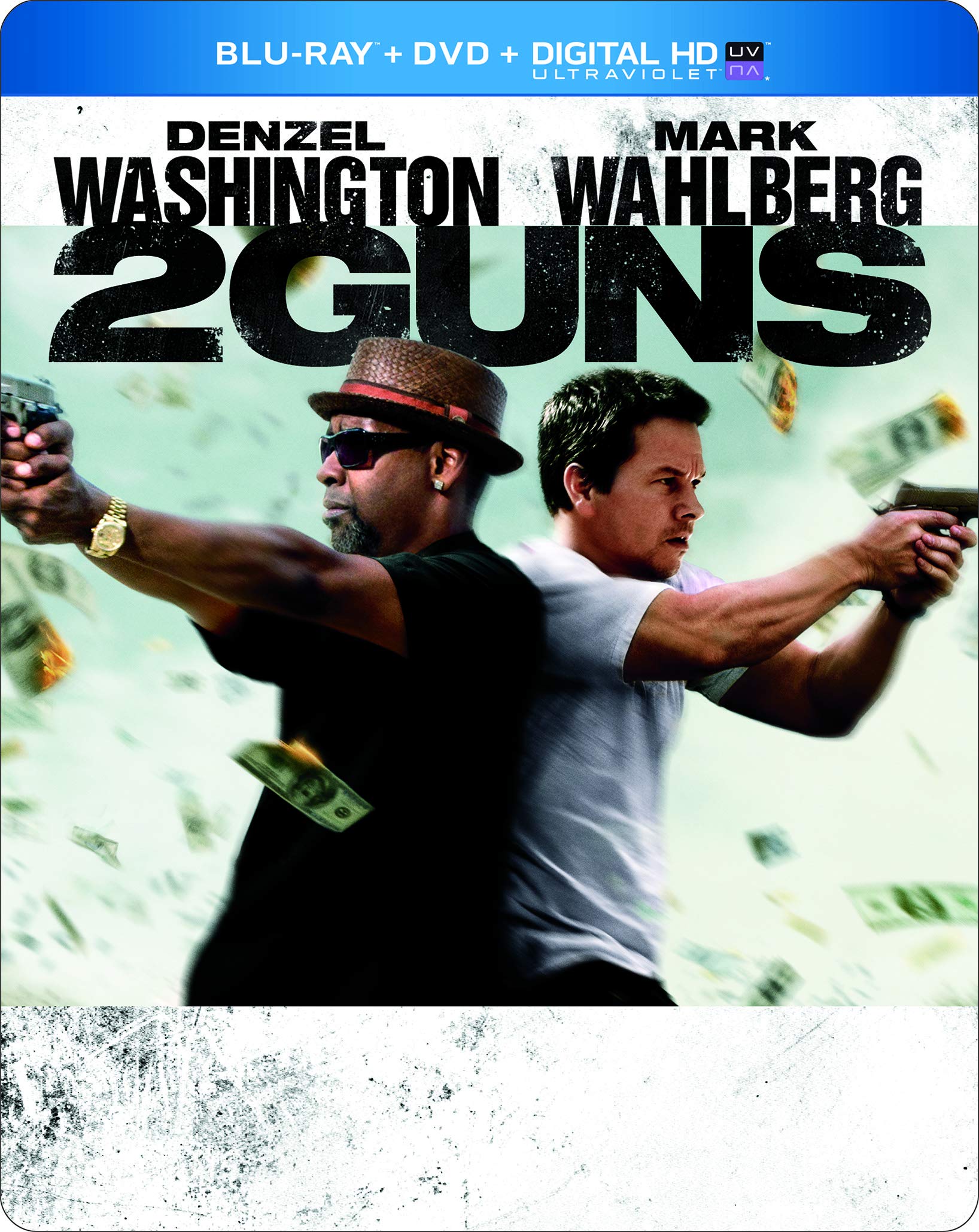 2 Guns Limited Edition Blu-ray Steelbook (Mark Wahlberg, Denzel Washington) - Action Movie Collector's Item for Home Theater & Movie Nights