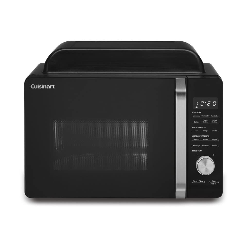 Cuisinart AMW-60 3-in-1 Countertop Microwave Air Fryer and Convection Oven Combo - Black | Compact Kitchen Appliance for Baking, Roasting & Reheating | Perfect for Small Spaces, Dorms & Apartments