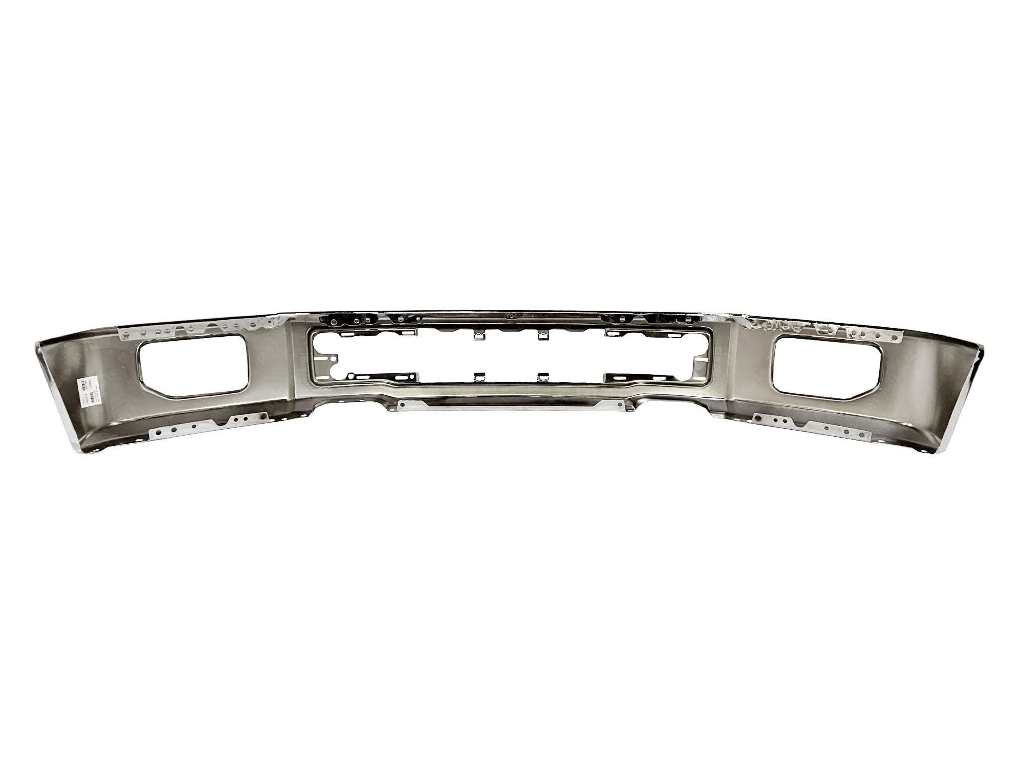 Chrome Front Bumper with Fog Light Holes for 2015-2017 Ford F150 Pickup Truck | FO1002422 | Perfect for Off-Roading & Daily Driving