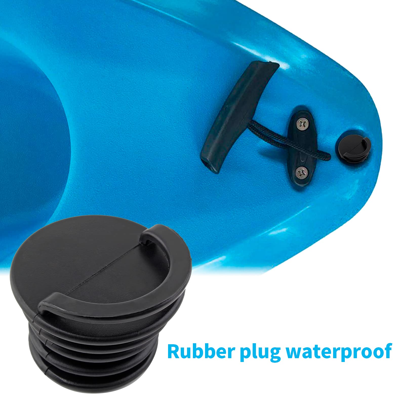 Premium Kayak Scupper Plugs - Waterproof Rubber Drain Hole Stoppers for Kayaks, Canoes & Boats - Prevent Leaks & Keep Gear Dry - Ideal for Fishing, Paddling & Water Sports