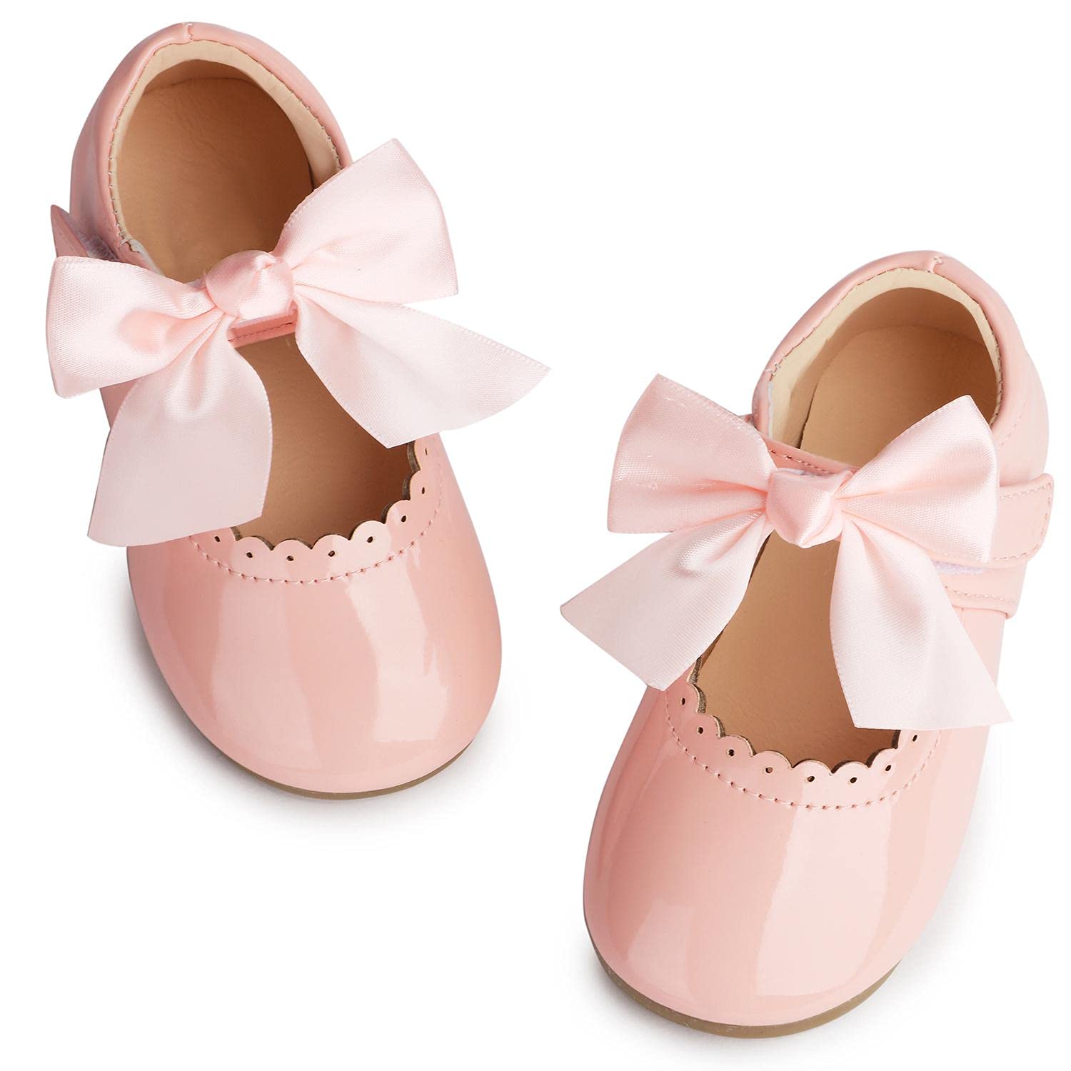 Toddler Girls Ballet Flats - Mary Jane Princess Party Shoes for Weddings & Special Occasions | Perfect for Dressing Up, Birthday Parties, and Dance Recitals
