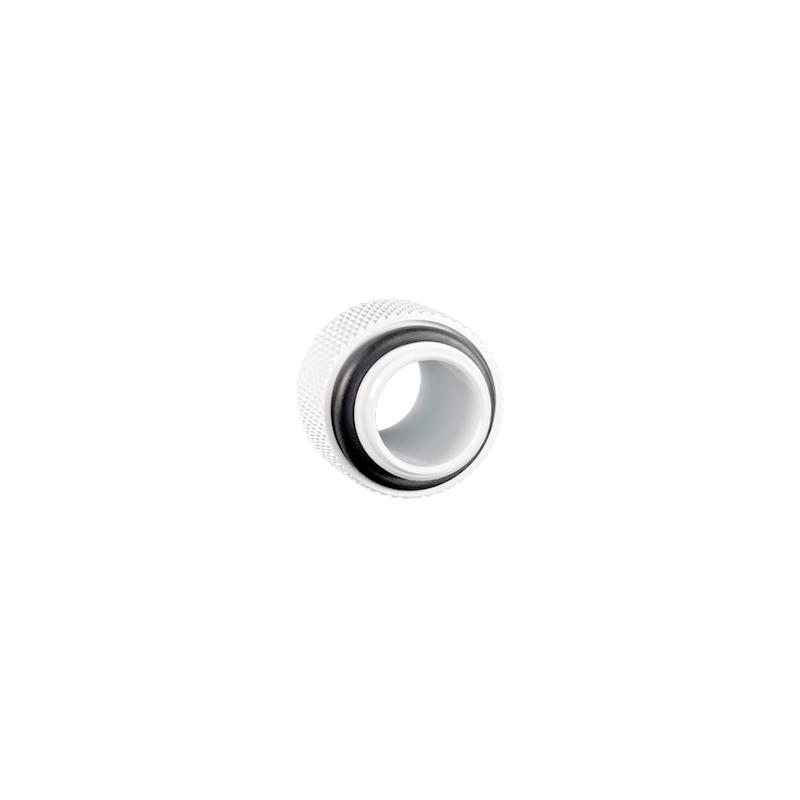 Bitspower Dual Fitting Adapter - Premium White Compression Fitting for PC Water Cooling Systems - Perfect for Custom Loop Builds & Gaming Rigs