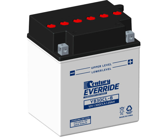 Century 12V 29Ah YB30CL-B Sealed Lead Acid Battery - Powering Motorcycles, ATVs, Scooters & Power Sports Vehicles
