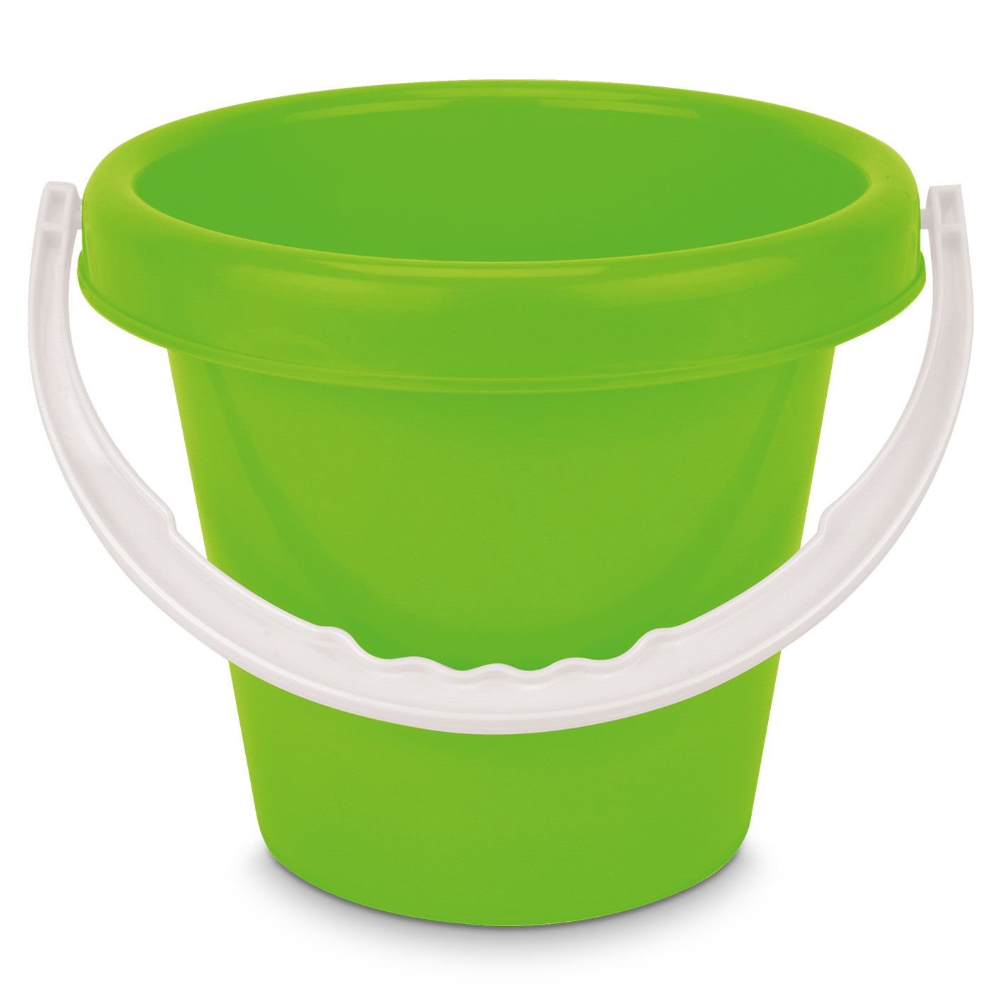 Vibrant Primary Colors Bucket - Red, Blue & Yellow Plastic Pail for Kids' Art Projects, Sand Play & Beach Activities