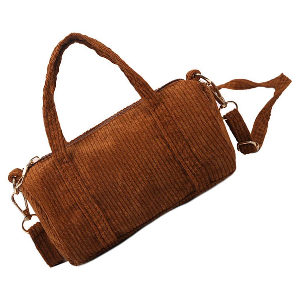 PRETYZOOM Women's Corduroy Crossbody Bag - Stylish Messenger Purse with Adjustable Strap, Fashionable Shoulder Handbag for Daily Use, Work, Travel & Shopping