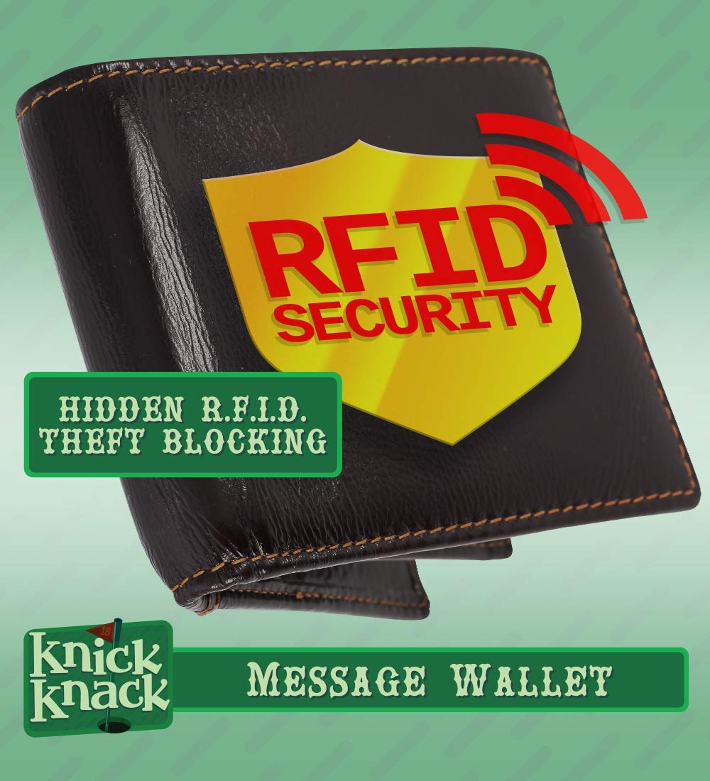 BRB - Genuine Engraved Soft Cowhide Bifold Leather Wallet for Men - Slim RFID Blocking Credit Card Holder - Perfect for Everyday Use, Travel & Gifts