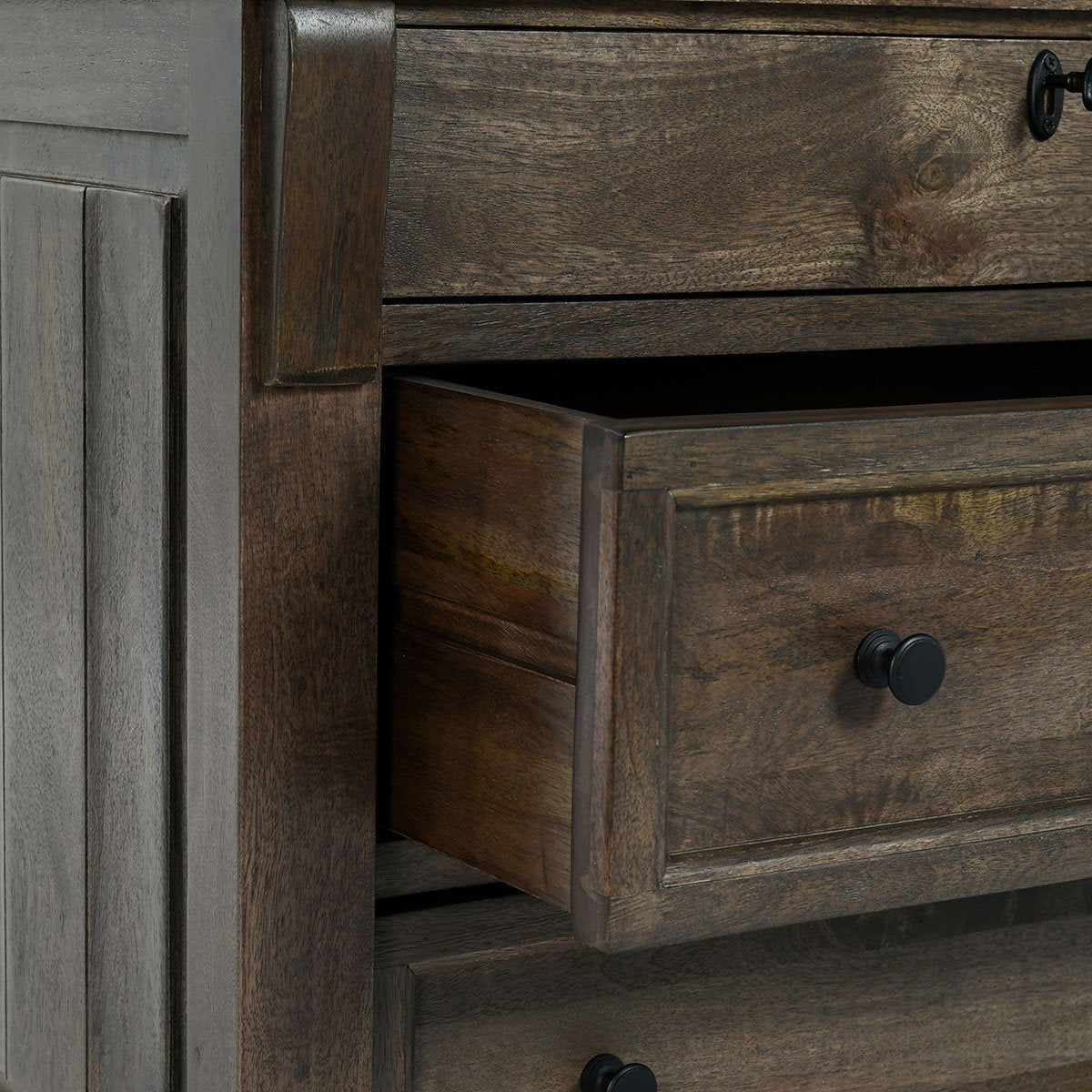 Adelaide Wood 3 Drawer Nightstand - Cocoa Brown Bedside Table for Bedroom, Living Room & Office - Compact Storage Solution with Classic Design