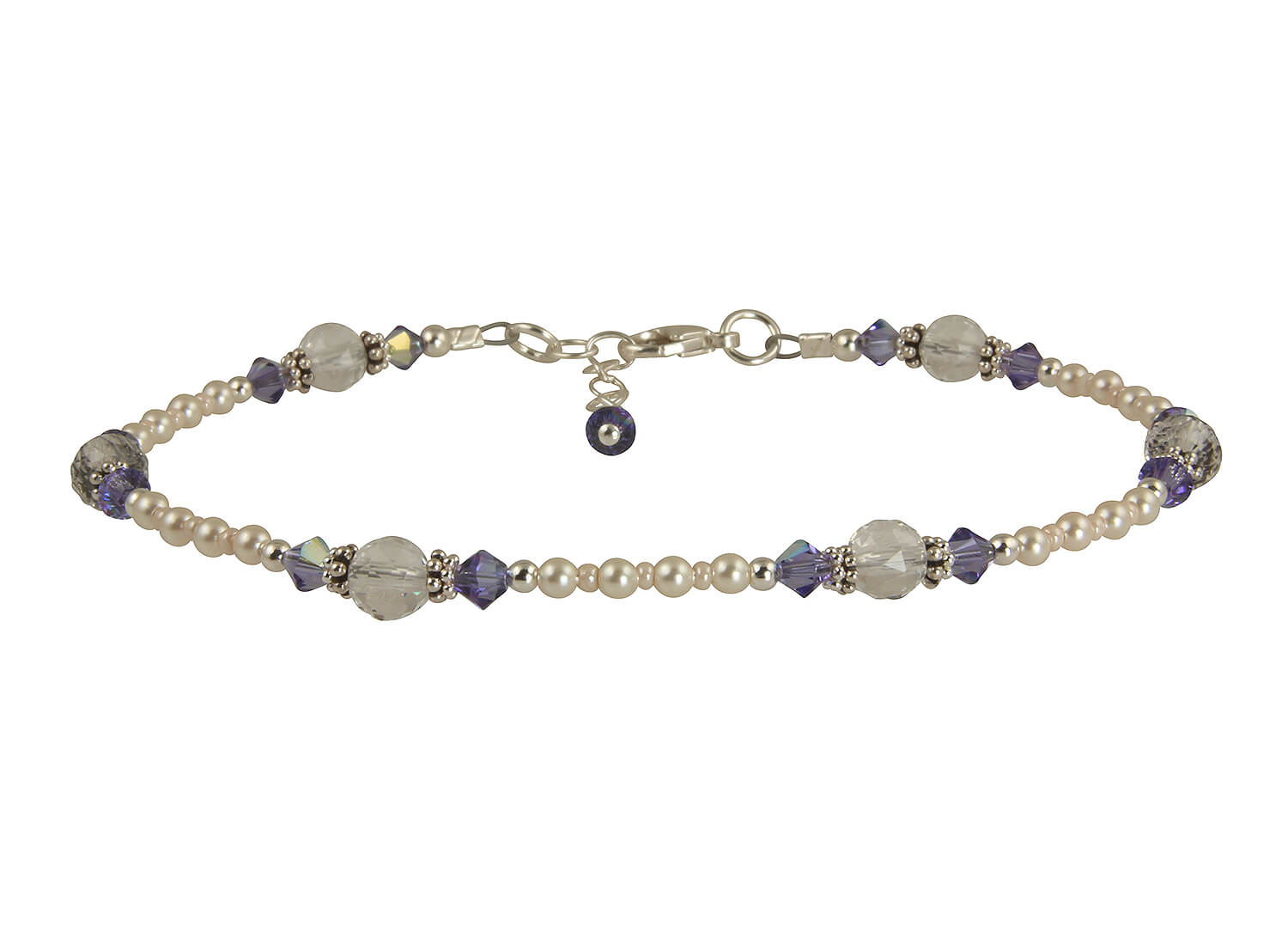 Natural Tanzanite Crystal Beaded Anklet for Women - Elegant Adjustable Ankle Bracelet for Beach, Wedding & Boho Fashion Accessories