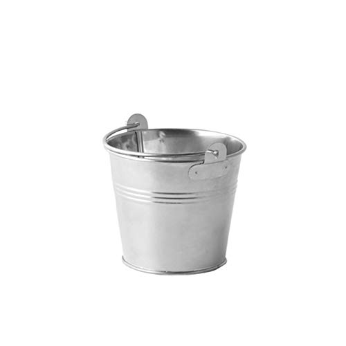 Mini Tinplate Metal Bucket for Icing & French Fries - Rustic Kitchen & Restaurant Supplies - Perfect for Candy Storage, Snack Serving, and Party Decorations