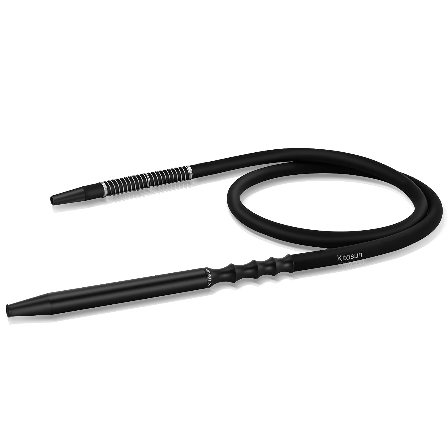 Premium Glass Hookah Set with Stainless Steel Downstem & Diffuser - Washable Silicone Hose, Rubber Shisha Bowl, Metal Charcoal Holder & Tongs - Complete Ready-to-Use Hookah Kit for Smooth Smoking Experience - Perfect for Parties, Lounges & Relaxation at Home