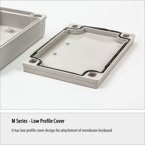 Boxco M Series 3.15 x 5.12 x 4.92 Inches (80 x 130 x 125mm) Waterproof Plastic Enclosure - IP67 Rated, IK08 Impact Resistant, ABS Material with Transparent Screw-On Cover - Ideal for Outdoor Electronics, Industrial Equipment & DIY Projects