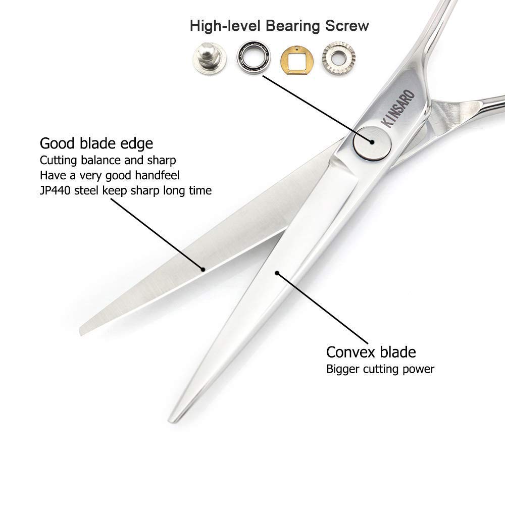 6 Inch Professional Hair Cutting Scissors & 5.75 Inch Hair Thinning Shears - Salon-Grade Styling Tools for Barbers, Hairstylists & Home Use
