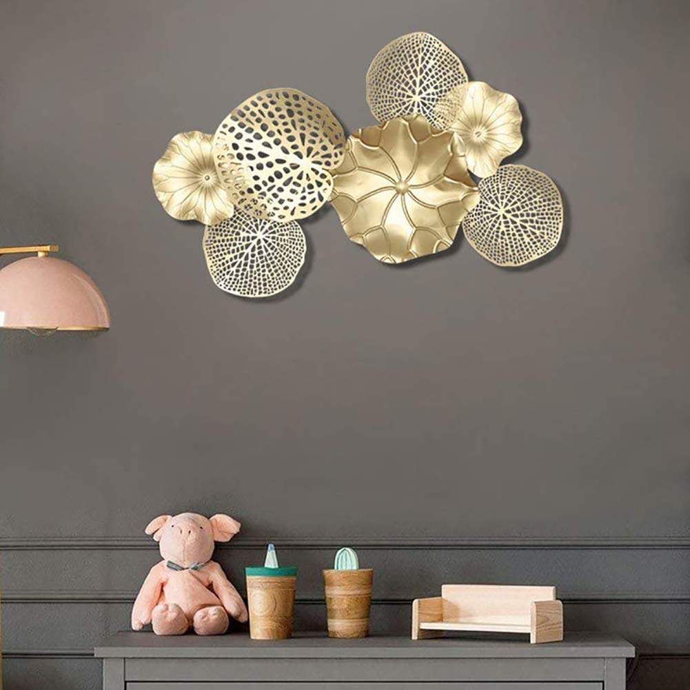 Modern Metal Wall Art Decor - Elegant Iron Leaf Wall Hanging for Living Room, Dining Room & Restaurant | Home & Office Decoration | Perfect for Farmhouse, Rustic & Contemporary Interior Design