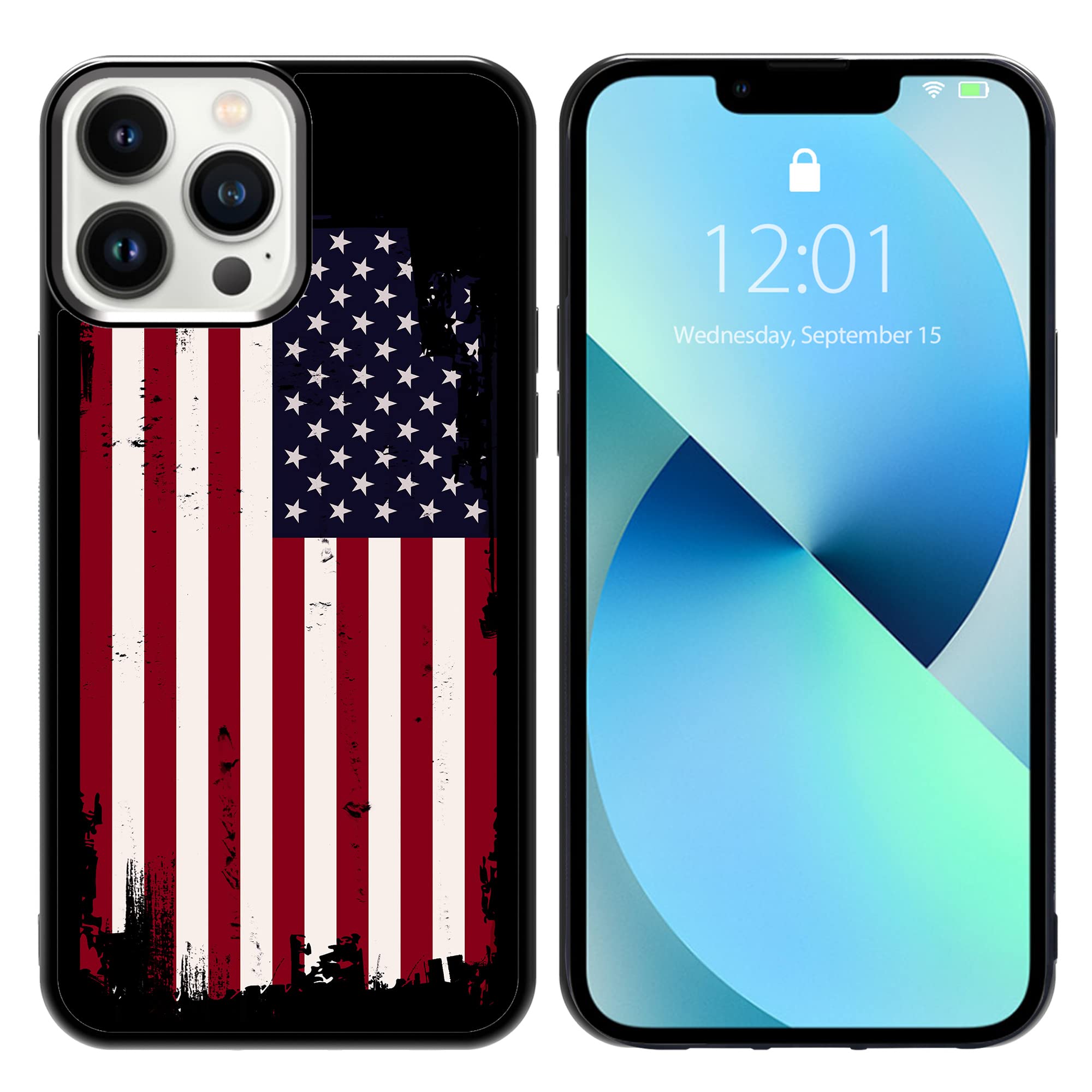 Vintage American Flag iPhone 13 Pro Max Case - Patriotic Protective Cover for Men & Women | Perfect for 4th of July, Memorial Day & Everyday Use