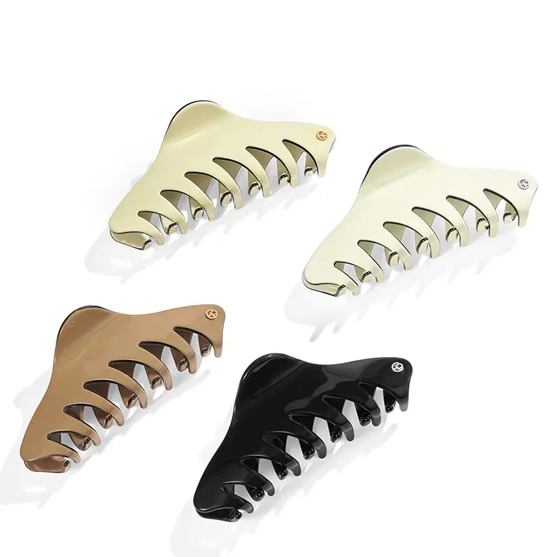 Caslida Large Hair Claw Clip - Strong Hold Hair Clips for Thick Hair, Women's Big Hair Claw for Ponytail, Bun & Updo Hairstyles - Perfect for Workout, Office & Everyday Use