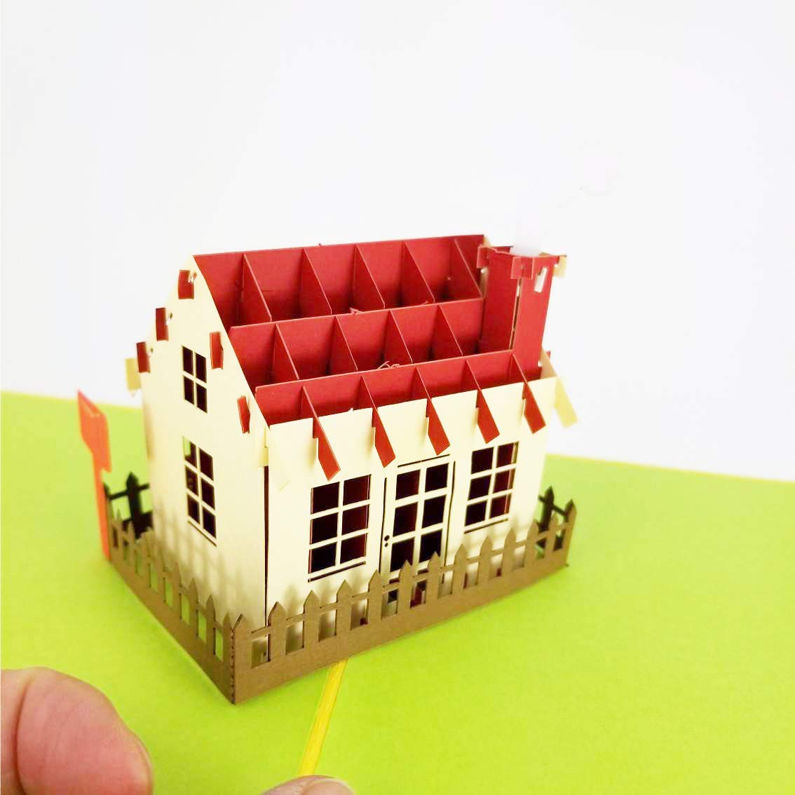 3D Pop Up House Greeting Card for All Occasions - New Home Gift, Housewarming Present, Realtor Closing Gift, Moving In Celebration Card | Perfect for Housewarming Parties, Congratulations & Special Moments