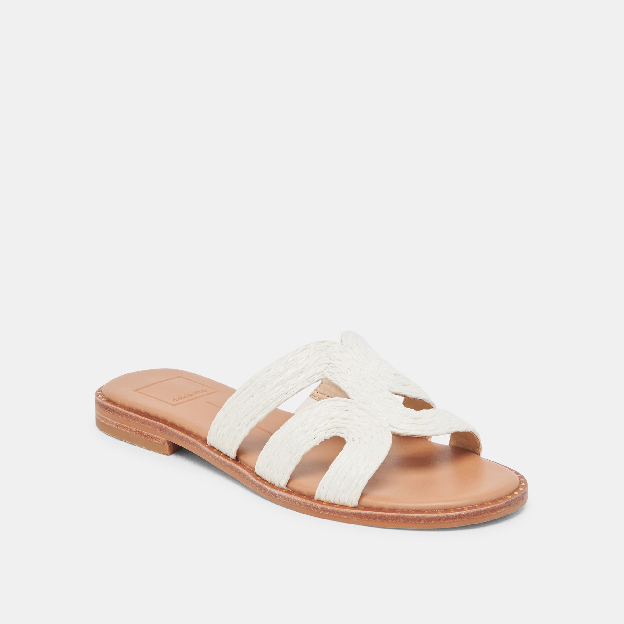 Emon Women's White Raffia Sandals - Comfortable Beach & Summer Casual Shoes for Walking, Travel, and Outdoor Activities