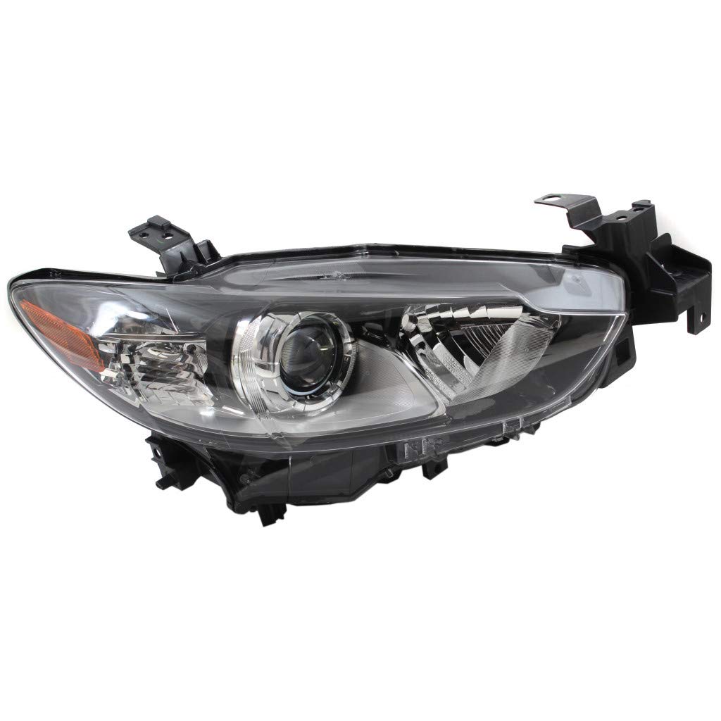 2014-2017 Mazda 6 Passenger Side Headlight Assembly - CAPA Certified Replacement for MA2519160/MA2519160C (Part# 615343515748, GJR9510K0C) - Perfect for Night Driving & Vehicle Safety Upgrades
