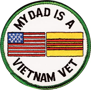 MEDALS OF AMERICA EST. 1976 Vietnam Veteran Patch - My Dad Served Proud Military Apparel for Veterans Day, Memorial Day & Army Pride