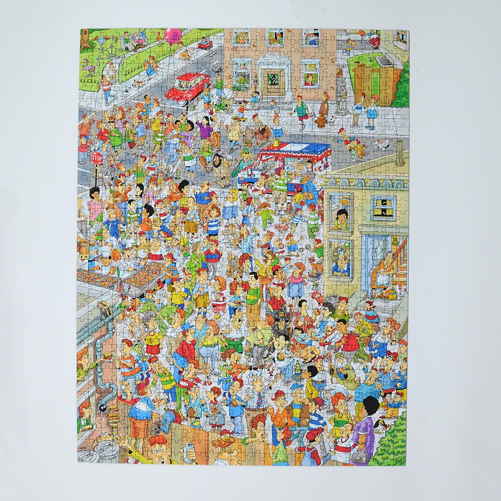 1000 Piece Jigsaw Puzzle for Adults - Bloc Party by Len Epstein - Comical Cartoon Puzzle (50cm x 66cm) - Fun Family Activity for Teens & Adults - Perfect for Game Nights, Stress Relief & Home Decor