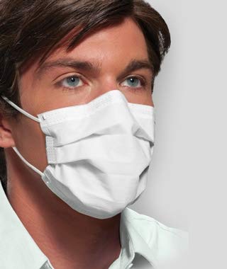 Crosstex Securefit Ultra Sensitive Earloop Face Mask - 1 Pack (50 Count) White - Comfortable & Breathable for Daily Use, Work, School & Travel - ASTM Level 1 Protection