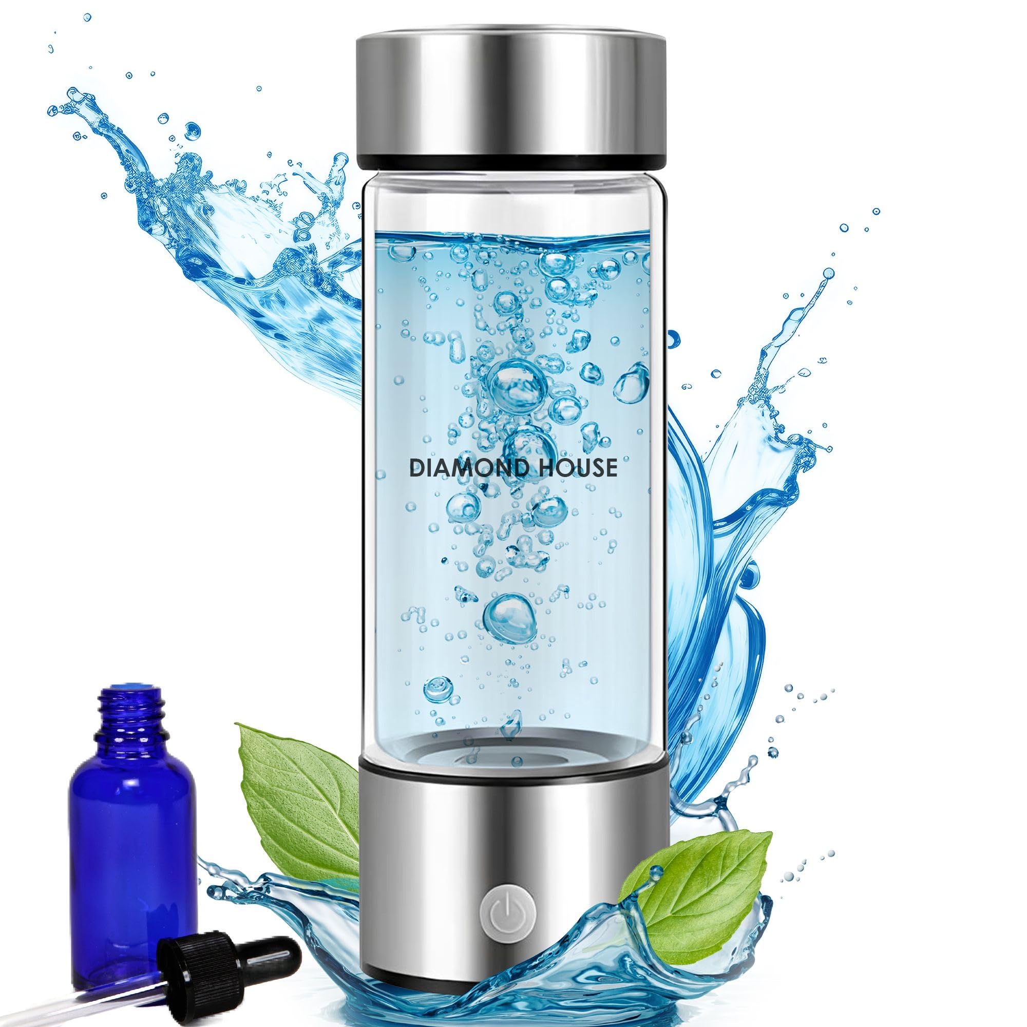 2025 Hydrogen Water Bottle Generator Pro - Portable SPE/PEM Technology Alkaline Water Ionizer Machine | Home, Office & Gym Use for Hydration & Wellness