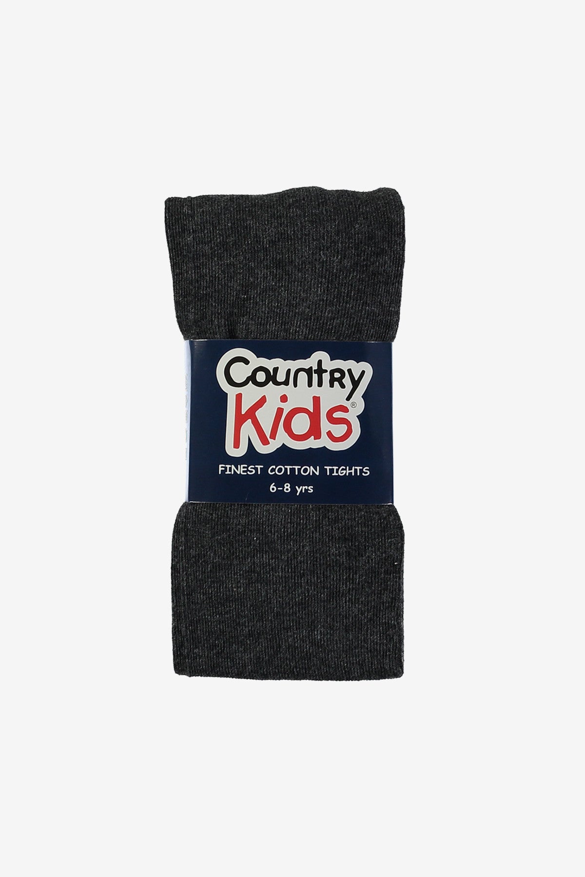 Country Kids Cotton Girls Tights - Soft & Comfortable Charcoal Gray Leggings for Toddlers & Preschoolers | Perfect for Playtime, School & Everyday Wear