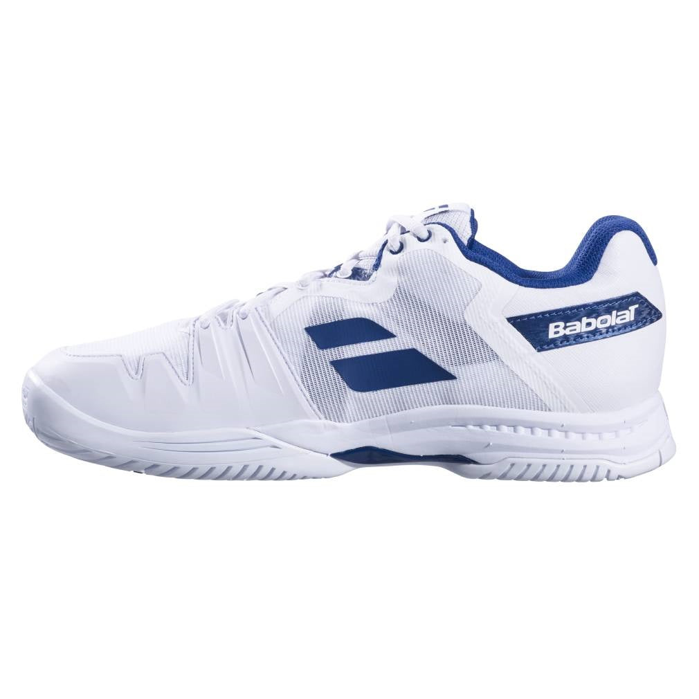 Babolat SFX 3 AC Men's Tennis Shoes - White/Navy - Lightweight & Durable Court Shoes for Tennis Players - Perfect for Competitive Matches & Training Sessions