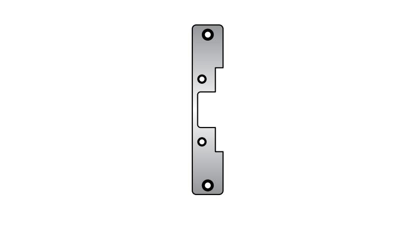HES 503 613 Faceplate Only for 5000/5200 Series - 6 7/8 x 1 1/4 Inch Flat Faceplate with Radius Corners in Oil Rubbed Bronze - Perfect for Door Hardware Replacement and Home Renovation Projects
