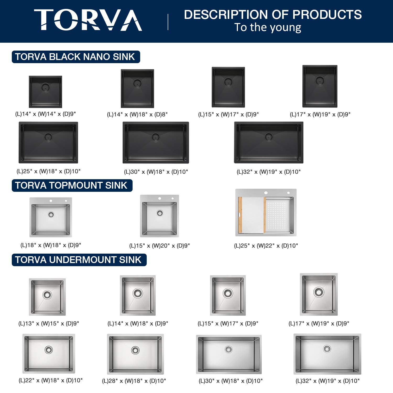 TORVA 32-Inch Undermount Kitchen Sink - Premium 304 Stainless Steel Bar Sink with 10-Inch Deep Single Bowl | Perfect for Restaurants, Bars & Home Kitchens