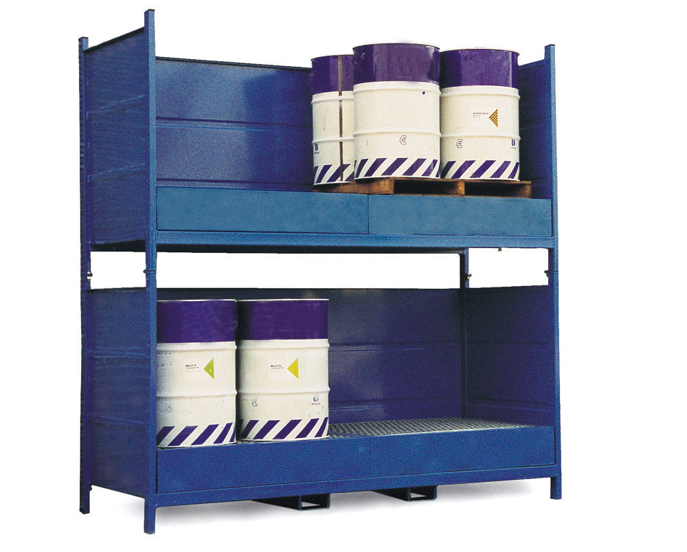 Heavy-Duty 8-20 Drum Storage Rack | Industrial Drum Holder for Garage, Warehouse & Workshop | Secure & Durable Steel Drum Organizer