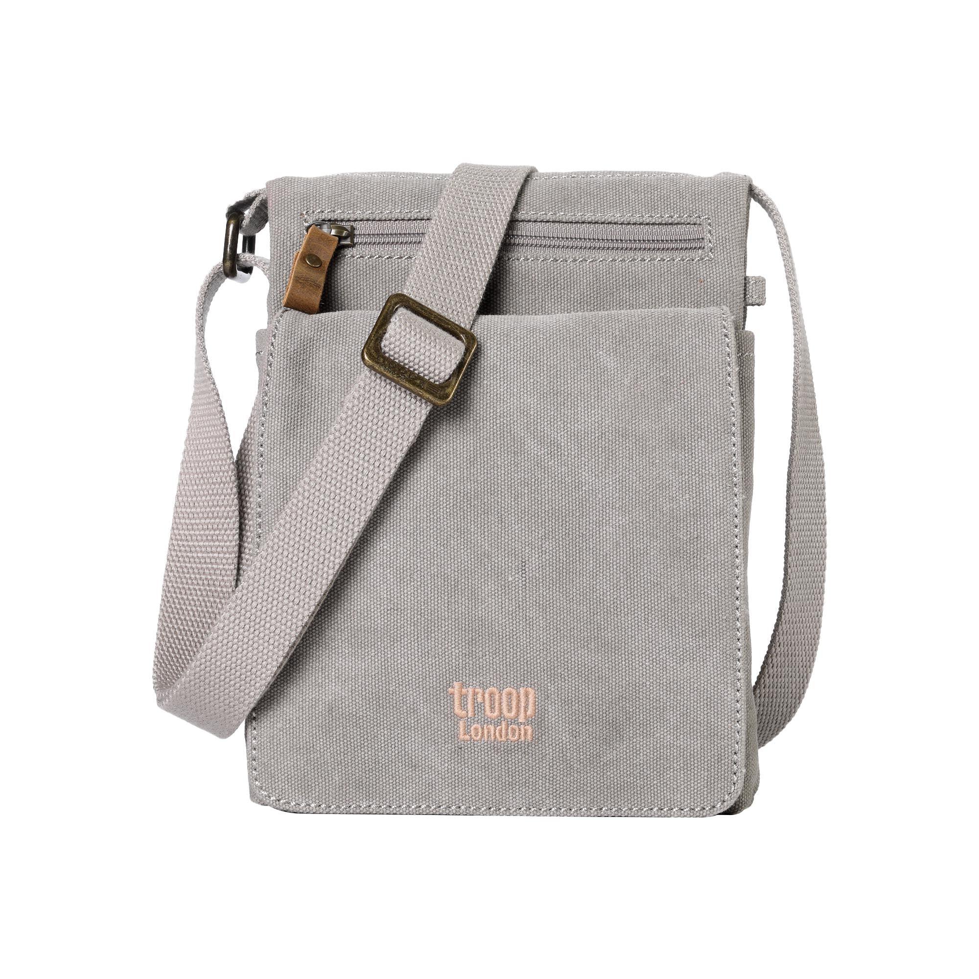 TRP0243 Troop London Classic Canvas Crossbody Bag for Men & Women - Stylish & Durable Everyday Shoulder Bag for Work, Travel & Casual Outings