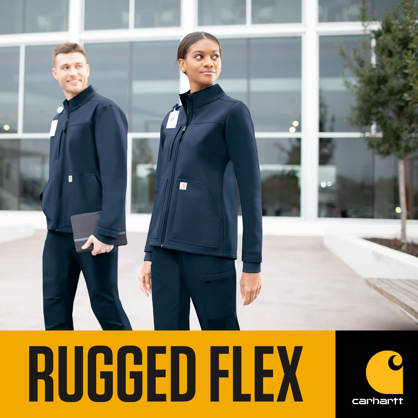 Carhartt Women's Rugged Flex Bonded Fleece Jacket - Warm Workwear for Outdoor Activities, Hiking & Winter Layering