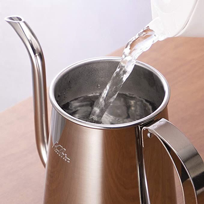 Premium Kalita Wave Narrow Stainless Steel Gooseneck Kettle 700ml - Perfect for Pour Over Coffee, Tea Brewing & Specialty Drip Coffee Makers