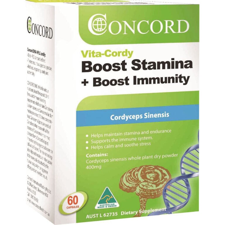 Concord Nutraceuticals Vita Cordy - Premium Cordyceps Mushroom Supplement for Immune Support & Energy Boost - Ideal for Athletes, Fitness Enthusiasts & Wellness Seekers