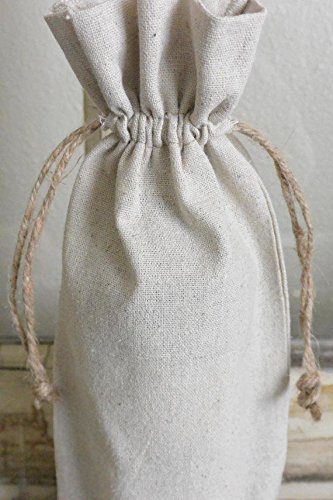 6 Pack Natural Linen Wine Bags with Drawstring - Single Bottle Tote for Wedding Favors, Party Gifts & Promotions - Reusable & Eco-Friendly (Only $12.9) - Perfect for Bridal Showers, Corporate Events & Holiday Gifting