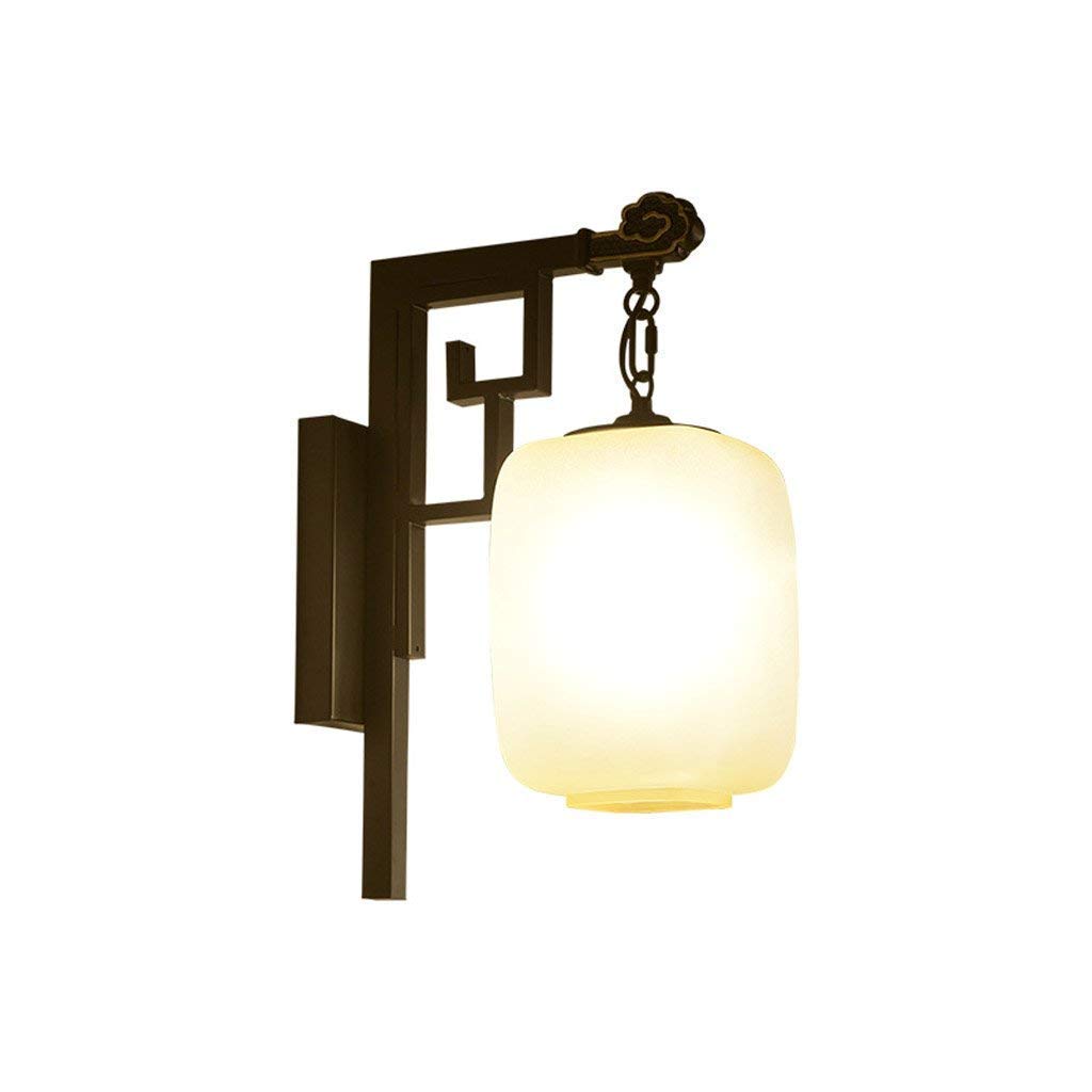 Vintage Iron Wall Lamp - Classic Hallway & Bedroom Lighting with Electric Bulbs - Perfect for Hotels, Lounges, and Home Decor