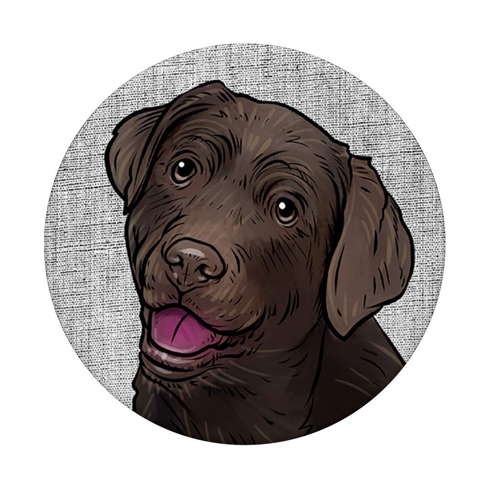 Chocolate Labrador Retriever Owner Gift - Custom Swappable PopSockets PopGrip for Dog Lovers | Perfect for Phone, Tablet & Laptop Use