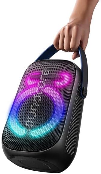 Anker Soundcore Rave Neo 2 SE 80W Bluetooth Speaker with IPX7 Waterproof & Floating Design - 18H Playtime, Customizable EQ, Bass Boost, Dynamic Light Show - Perfect for Pool Parties, Beach Outings, Camping & Outdoor Adventures