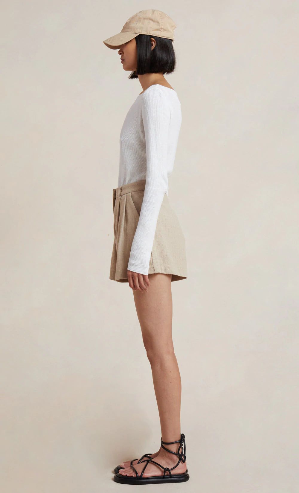 Billie Short Almond - Women's Casual Shorts for Summer, Comfortable & Stylish - Perfect for Beach, Travel, and Everyday Wear