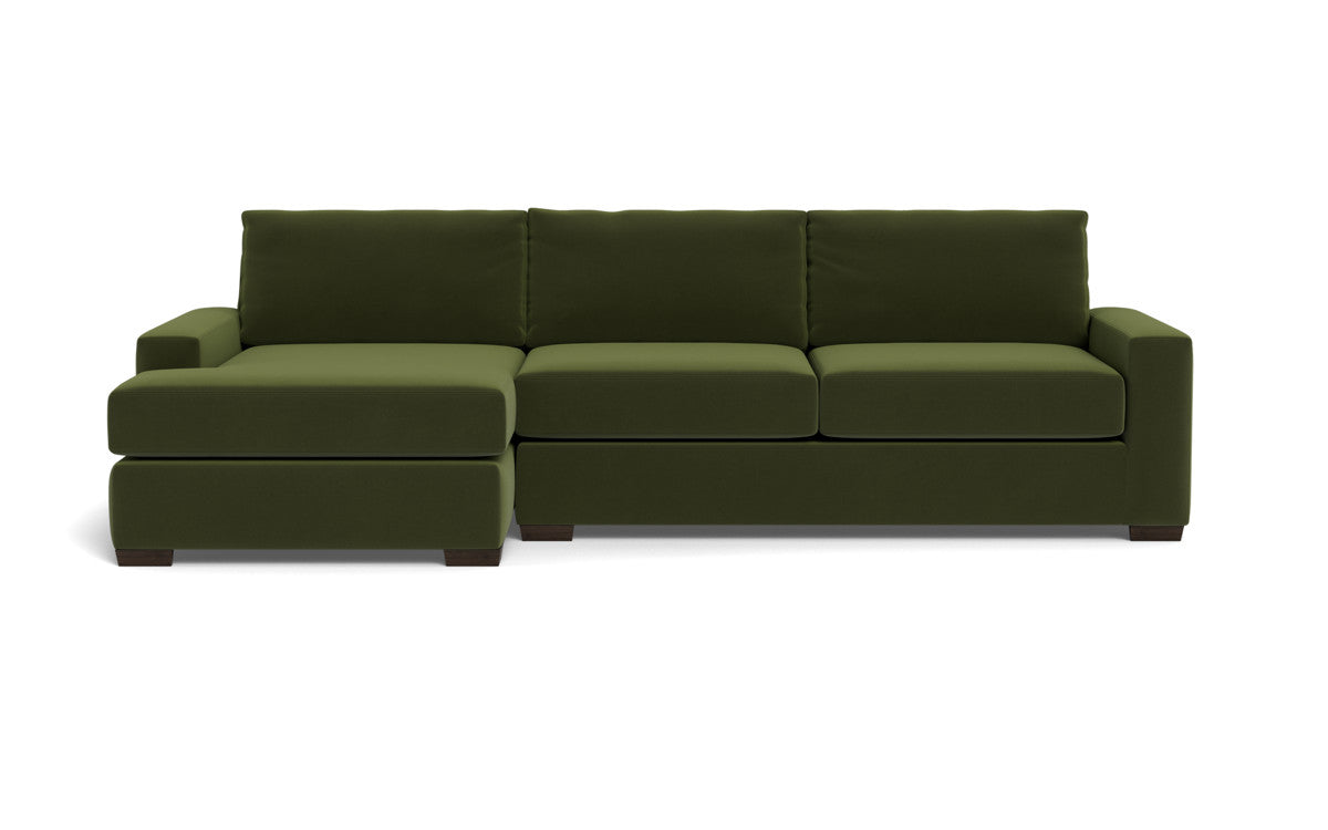 Mas Mesa 123 Deep Left Chaise Sectional Sofa - Modern L-Shaped Couch with Chaise Lounge for Living Room, Family Room & Home Theater Comfort