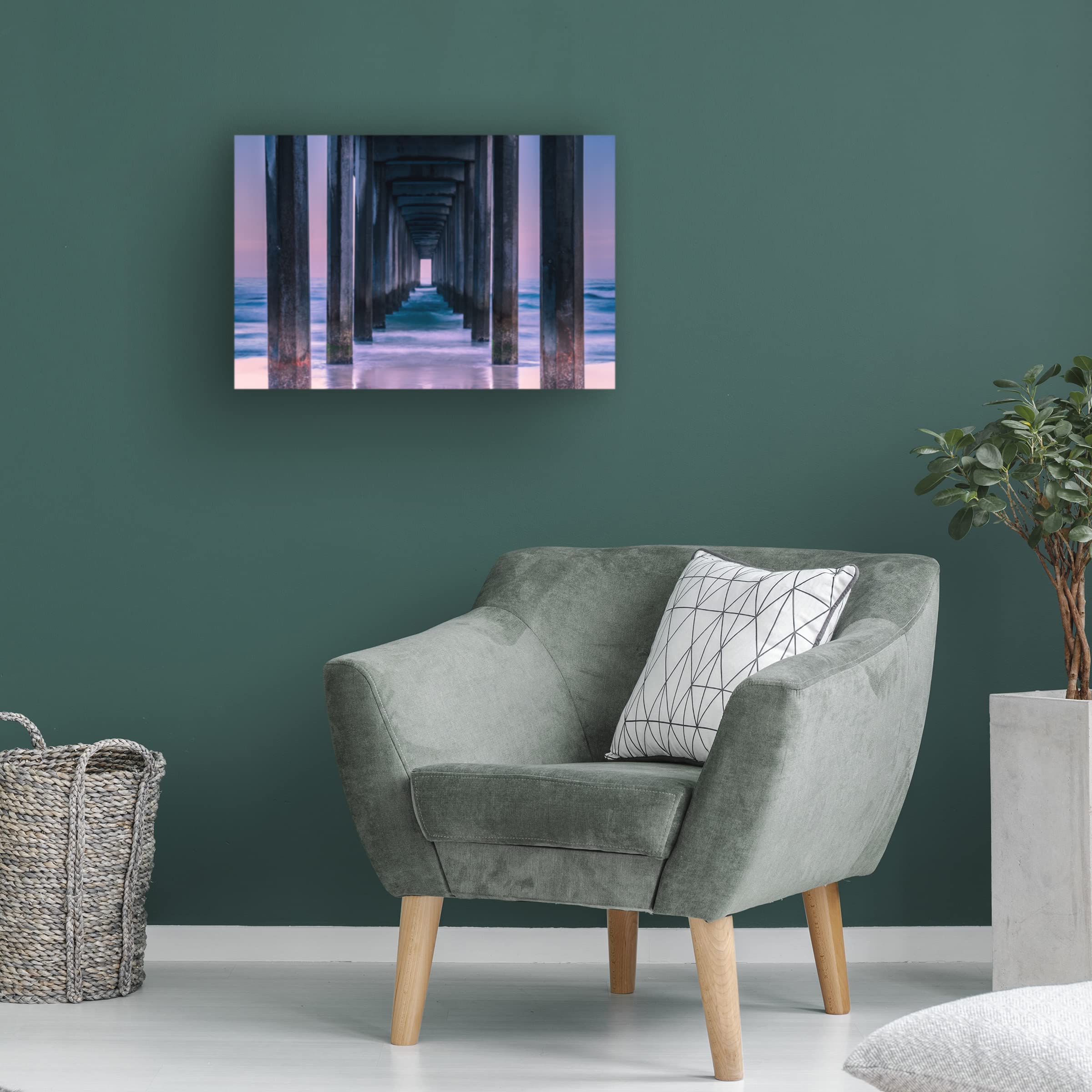 Trademark Fine Art 'Vista' Canvas Wall Art by Andreas Agazzi - Stunning Landscape Painting for Living Room, Bedroom & Office Decor