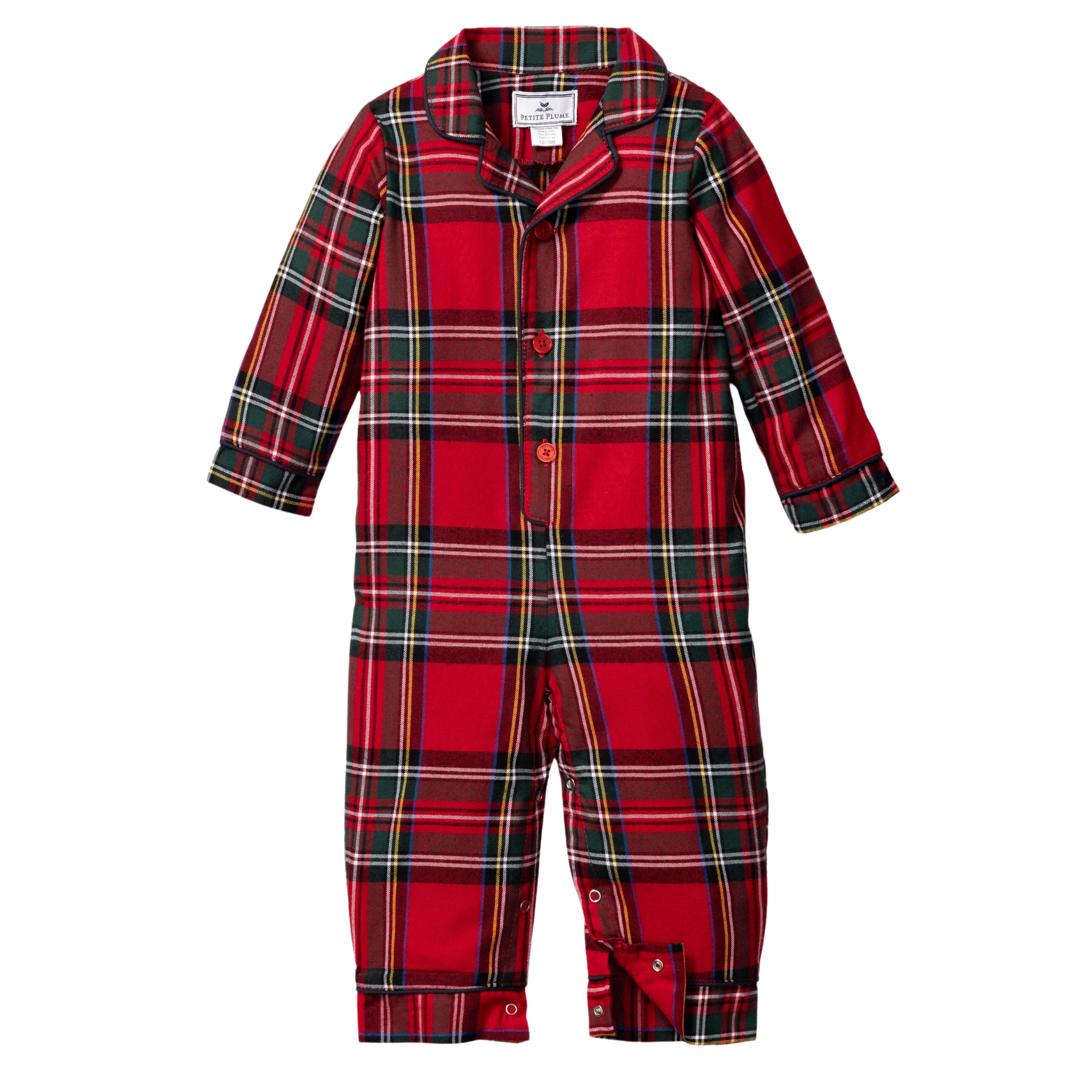 Soft Brushed Cotton Baby Romper - Classic Imperial Tartan Design for Newborns & Infants | Perfect for Playtime, Outings & Photo Shoots
