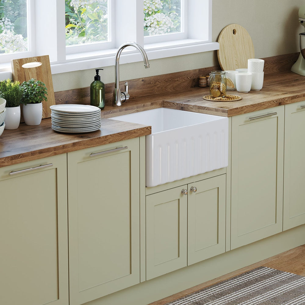 Fienza 68704 Olivia Small Single Butler Sink 24