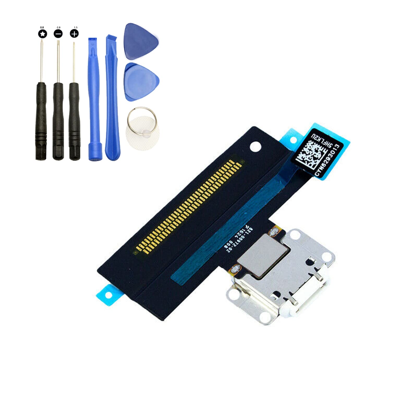 Original iPad Air 3 Charging Port Replacement - USB Dock Connector Flex Cable PCB Board Module for iPad Air 3 A2152/A2123/A2153/A2154 (White) - Fix Charging Issues & Data Transfer Problems for Home, Office & Travel Use